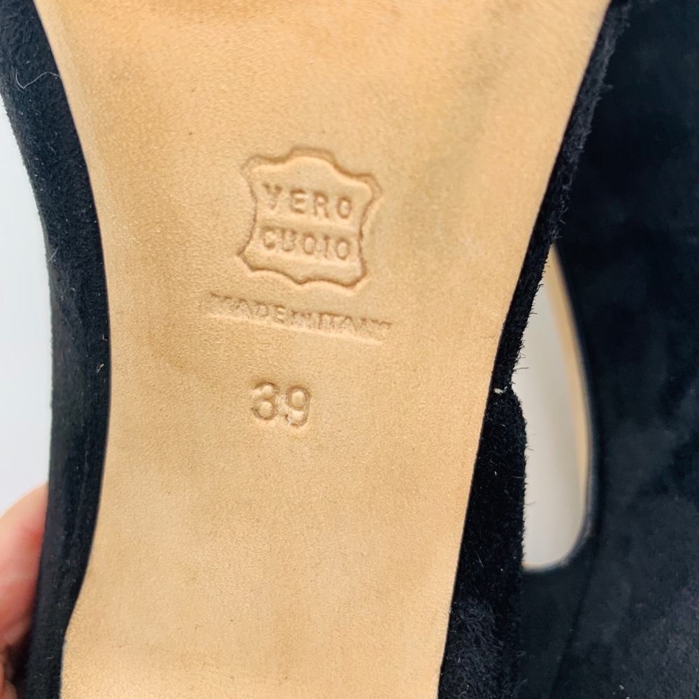 Alexa Wagner D’orsay Suede Black Stiletto Heels 9 - Picture 5 of 15